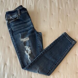 Eunina “Jude” Distressed Denim Skinny Jeans